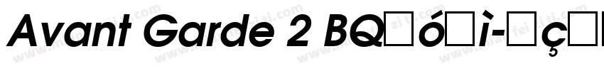 Avant Garde 2 BQ字体字体转换
